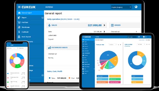 CukCuk restaurant reporting dashboard